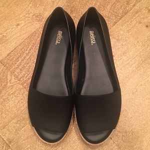 Melissa Puzzle Peep Toe Flats